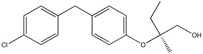 (S)-2-[4-(4-Chlorobenzyl)phenoxy]-2-methyl-1-butanol Structure