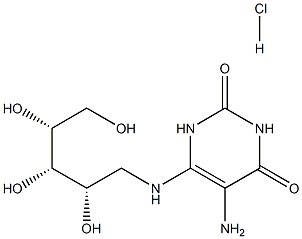 5-Amino-6-(D-ribitylamino)uracil (hydrochloride) Structure