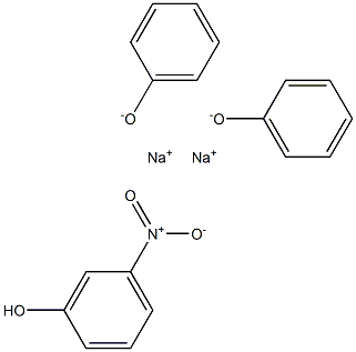 Sodium 5-nitro-phenol guaiacol / 2-methoxy-5-nitro sodium phenoxide 구조식 이미지