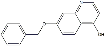 4-hydroxy-7-benzyloxyquinoline 구조식 이미지