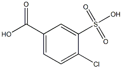 3-sulfa-4-chlorobenzoic acid 구조식 이미지