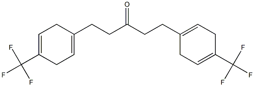 1,5-bis-(4-trifluoromethylphenyl)-1,4-diene-3-pentanone Structure