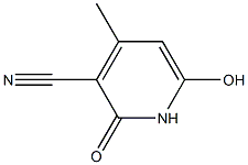 6-hydroxy-3-cyano-4-methylpyridine-one 구조식 이미지