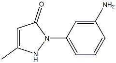 1-(3'-Aminophenyl)-3-methyl-5-pyrazolone 구조식 이미지