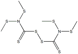 Bis-(dimethyldithiocarbamoyl) disulfide 구조식 이미지