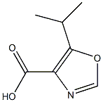 5-ISOPROPYL-1,3-OXAZOLE-4-CARBOXYLIC ACID Structure