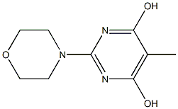 5-METHYL-2-MORPHOLIN-4-YLPYRIMIDINE-4,6-DIOL 구조식 이미지