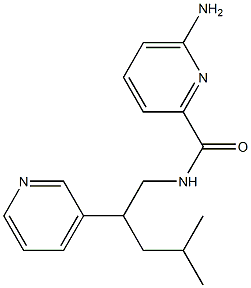 6-AMINO-N-(4-METHYL-2-PYRIDIN-3-YLPENTYL)PYRIDINE-2-CARBOXAMIDE Structure