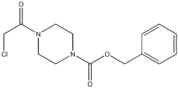 BENZYL 4-(CHLOROACETYL)PIPERAZINE-1-CARBOLATE Structure