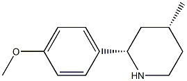 CIS-2-(4-METHOXYPHENYL)-4-METHYLPIPERIDINE 구조식 이미지