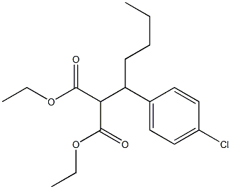 DIETHYL [1-(4-CHLOROPHENYL)PENTYL]MALONATE 구조식 이미지