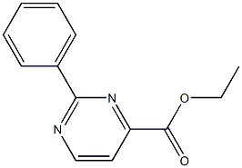 ETHYL 2-PHENYL-4-PYRIMIDINECARBOXYLATE Structure