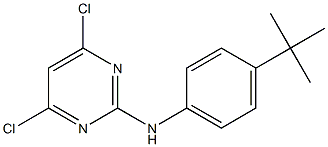 N-(4-TERT-BUTYLPHENYL)-4,6-DICHLOROPYRIMIDIN-2-AMINE Structure