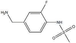 N-[4-(AMINOMETHYL)-2-FLUOROPHENYL]METHANESULFONAMIDE Structure