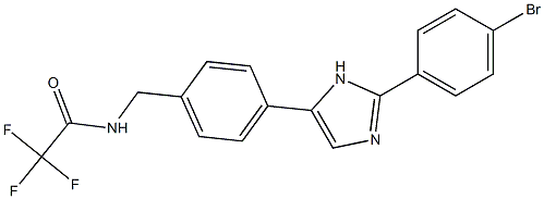 N-{4-[2-(4-BROMOPHENYL)-1H-IMIDAZOL-5-YL]BENZYL}-2,2,2-TRIFLUOROACETAMIDE Structure