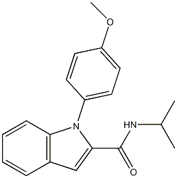 N-ISOPROPYL-1-(4-METHOXYPHENYL)-1H-INDOLE-2-CARBOXAMIDE Structure