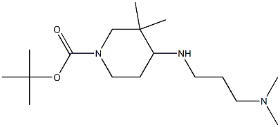 TERT-BUTYL 4-{[3-(DIMETHYLAMINO)PROPYL]AMINO}-3,3-DIMETHYLPIPERIDINE-1-CARBOXYLATE Structure