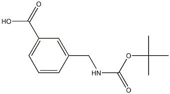 Boc-(3-Aminomethyl)Benzoid Acid Structure
