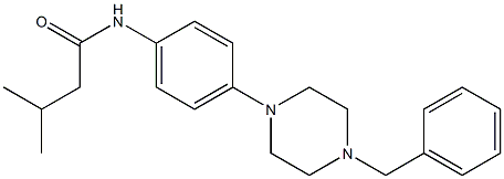 N-[4-(4-benzylpiperazino)phenyl]-3-methylbutanamide Structure