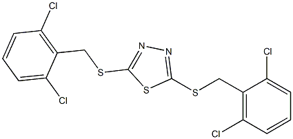 2,5-di[(2,6-dichlorobenzyl)thio]-1,3,4-thiadiazole Structure