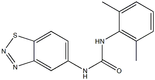 N-(1,2,3-benzothiadiazol-5-yl)-N'-(2,6-dimethylphenyl)urea 구조식 이미지