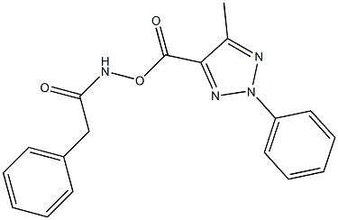 N-{[(5-methyl-2-phenyl-2H-1,2,3-triazol-4-yl)carbonyl]oxy}-2-phenylacetamide Structure