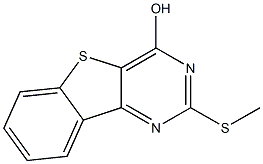 2-(methylsulfanyl)[1]benzothieno[3,2-d]pyrimidin-4-ol 구조식 이미지