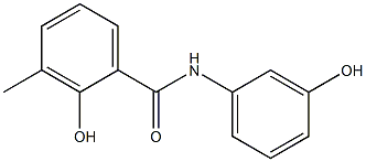 2-hydroxy-N-(3-hydroxyphenyl)-3-methylbenzamide 구조식 이미지