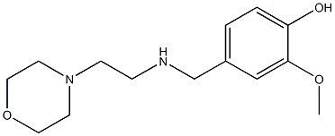 2-methoxy-4-({[2-(morpholin-4-yl)ethyl]amino}methyl)phenol 구조식 이미지