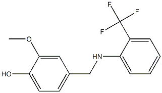 2-methoxy-4-({[2-(trifluoromethyl)phenyl]amino}methyl)phenol 구조식 이미지