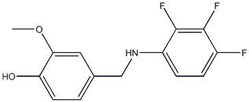 2-methoxy-4-{[(2,3,4-trifluorophenyl)amino]methyl}phenol 구조식 이미지