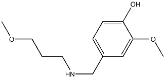 2-methoxy-4-{[(3-methoxypropyl)amino]methyl}phenol Structure
