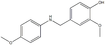 2-methoxy-4-{[(4-methoxyphenyl)amino]methyl}phenol 구조식 이미지
