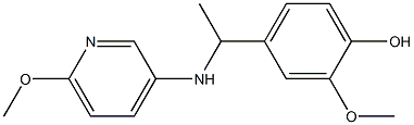 2-methoxy-4-{1-[(6-methoxypyridin-3-yl)amino]ethyl}phenol Structure
