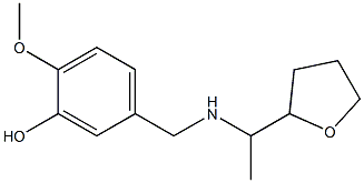 2-methoxy-5-({[1-(oxolan-2-yl)ethyl]amino}methyl)phenol 구조식 이미지