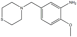 2-methoxy-5-(thiomorpholin-4-ylmethyl)aniline 구조식 이미지