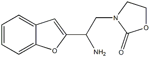 3-[2-amino-2-(1-benzofuran-2-yl)ethyl]-1,3-oxazolidin-2-one Structure