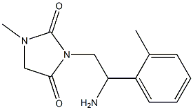 3-[2-amino-2-(2-methylphenyl)ethyl]-1-methylimidazolidine-2,4-dione Structure