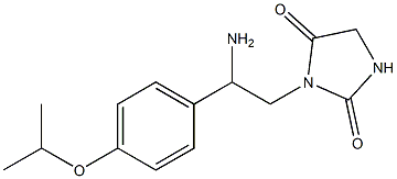 3-[2-amino-2-(4-isopropoxyphenyl)ethyl]imidazolidine-2,4-dione 구조식 이미지