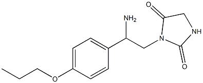 3-[2-amino-2-(4-propoxyphenyl)ethyl]imidazolidine-2,4-dione Structure