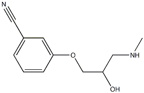 3-[2-hydroxy-3-(methylamino)propoxy]benzonitrile Structure