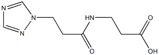 3-[3-(1H-1,2,4-triazol-1-yl)propanamido]propanoic acid Structure