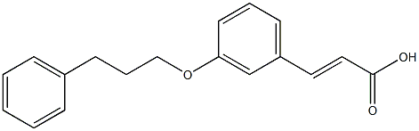 3-[3-(3-phenylpropoxy)phenyl]prop-2-enoic acid 구조식 이미지