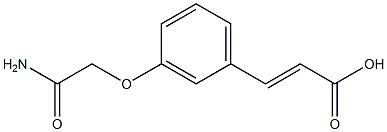 3-[3-(carbamoylmethoxy)phenyl]prop-2-enoic acid 구조식 이미지