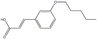 3-[3-(pentyloxy)phenyl]prop-2-enoic acid 구조식 이미지