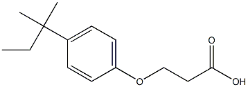 3-[4-(1,1-dimethylpropyl)phenoxy]propanoic acid 구조식 이미지