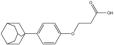 3-[4-(1-adamantyl)phenoxy]propanoic acid 구조식 이미지