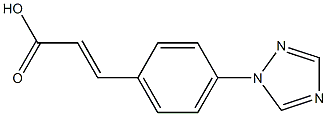 3-[4-(1H-1,2,4-triazol-1-yl)phenyl]prop-2-enoic acid Structure