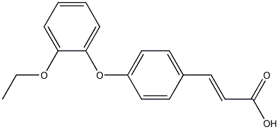 3-[4-(2-ethoxyphenoxy)phenyl]prop-2-enoic acid 구조식 이미지