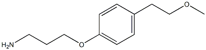 3-[4-(2-methoxyethyl)phenoxy]propan-1-amine 구조식 이미지